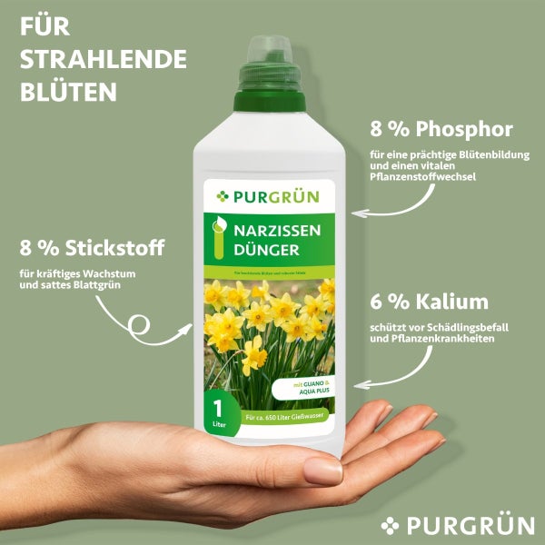 Purgrün Narzissen-Dünger 1 Liter