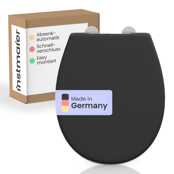 Instmaier Toilettendeckel mit Absenkautomatik und Schnellverschluss, Made in Germany