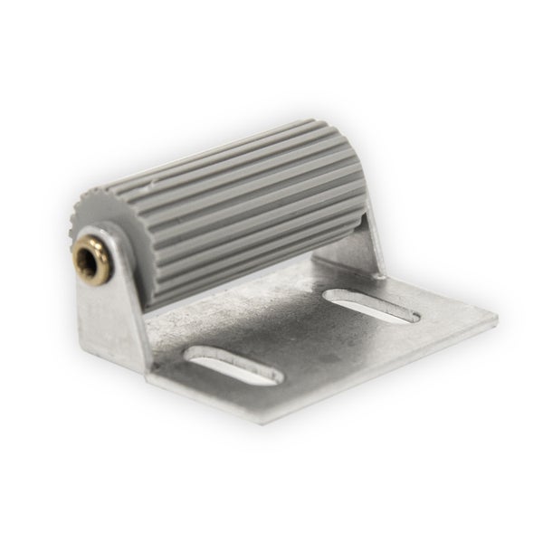 Türfeststeller mit Rolle und Metallplatte