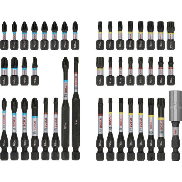 Bosch Schrauberbit Set mit verschiedenen Größen und Typen