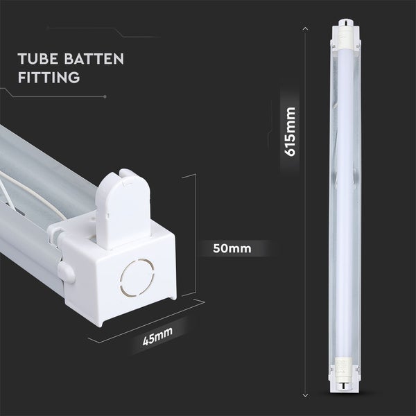 V-TAC VT-16010 - Einzelne LED-Röhren - Leuchte - 60CM - IP20