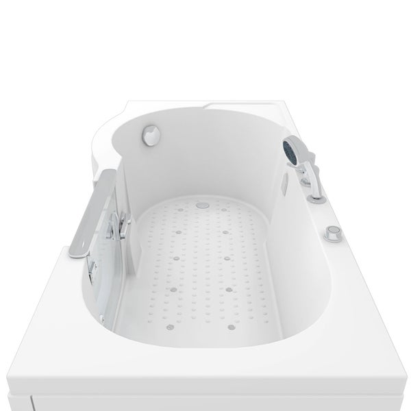 Badewanne mit Einstiegstür, Massagedüsen und Handgriff
