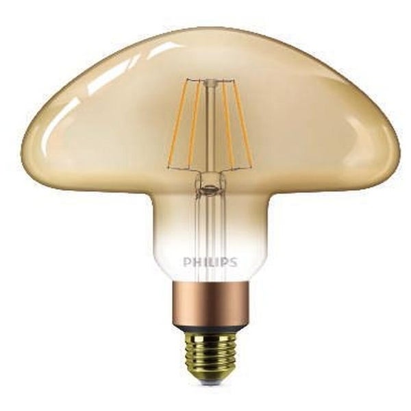 Philips LED Mushroom Gold ersetzt 40W, E27, warmweiß, 1800 Kelvin, 4700 Lumen, Dekolampe, Dimmbar