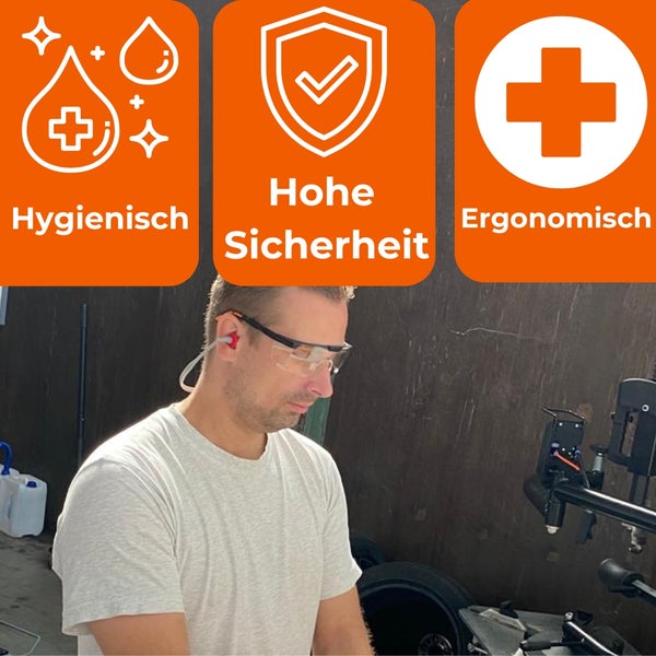 Piktogramme für Hygiene, Sicherheit und Ergonomie