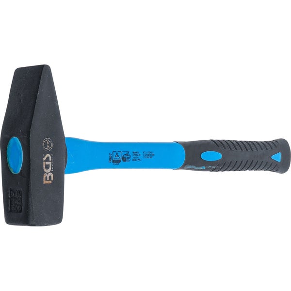 BGS technic Schlosserhammer 1500 Gramm mit ergonomischem Glasfaserstiel