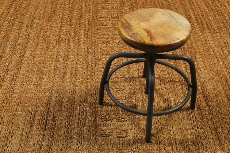 Nachhaltiger Teppich Naturfarben aus Jute Marseille Green Looop 80x150 cm