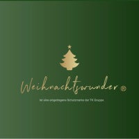 Weihnachtswunder Schriftzug mit Weihnachtsbaum