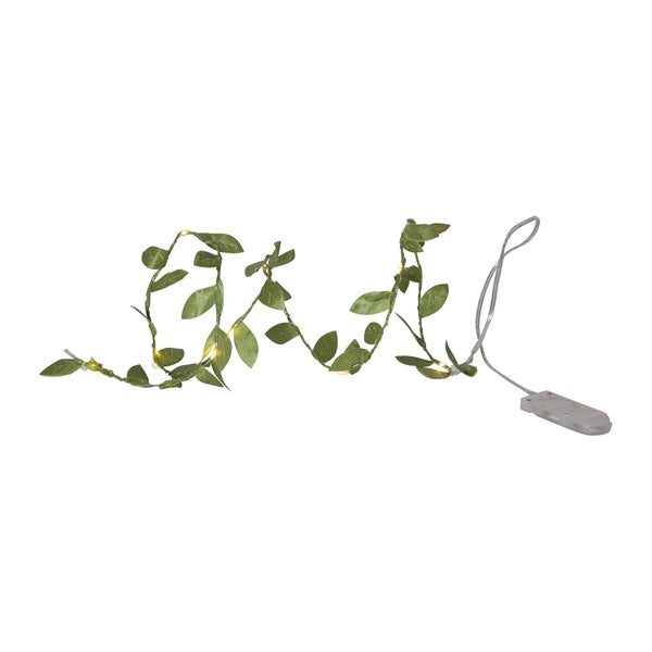 Lichterkette mit Blattdesign und Batteriebetrieb