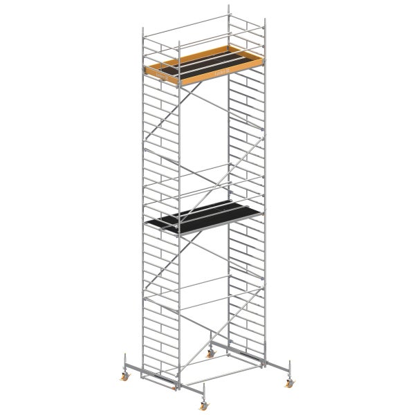 Rollgerüst mit zwei Arbeitsbühnen