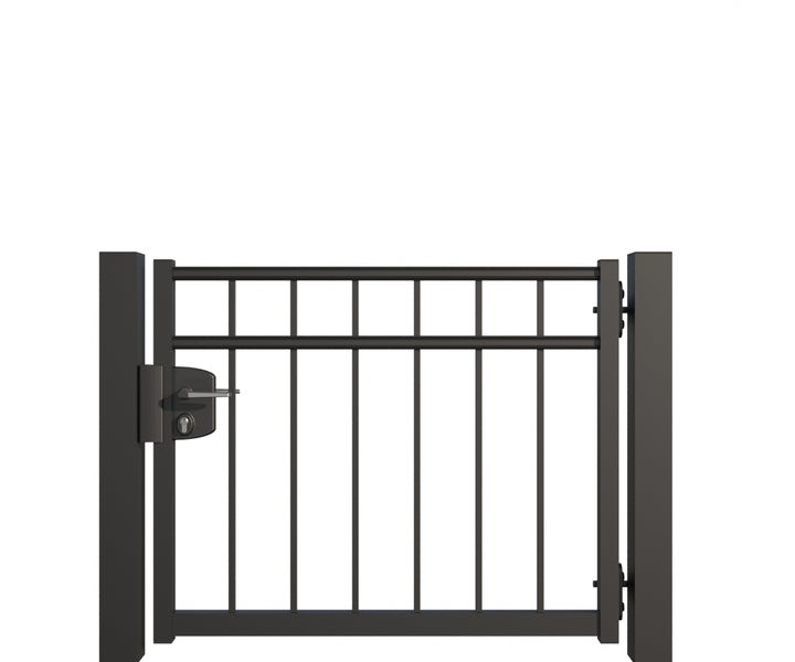 Metall Gartentor mit Schloss