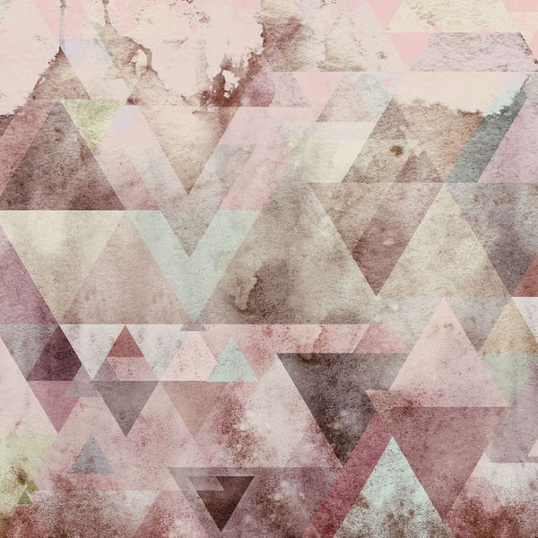Grafisches Muster mit Dreiecken für Wandgestaltung