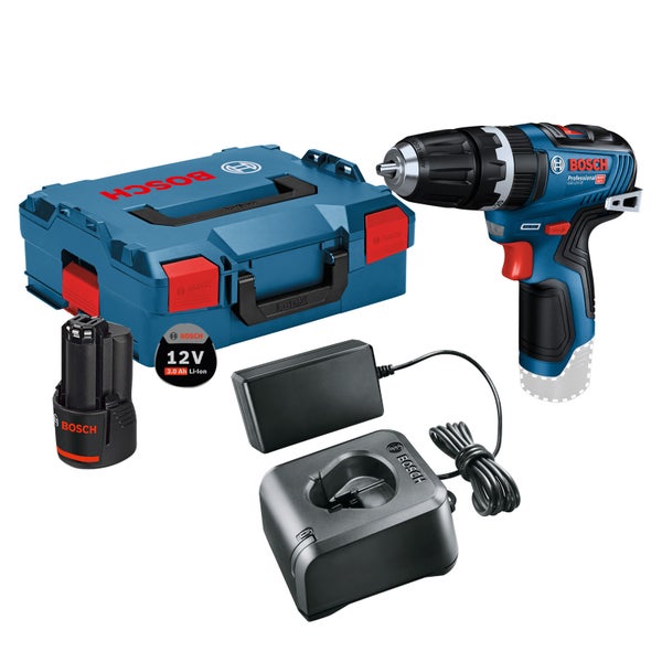 Bosch Akku-Schlagbohrmaschine GSB 12V-35 / 1x 3,0 Ah Akku + Ladegerät in L-Boxx