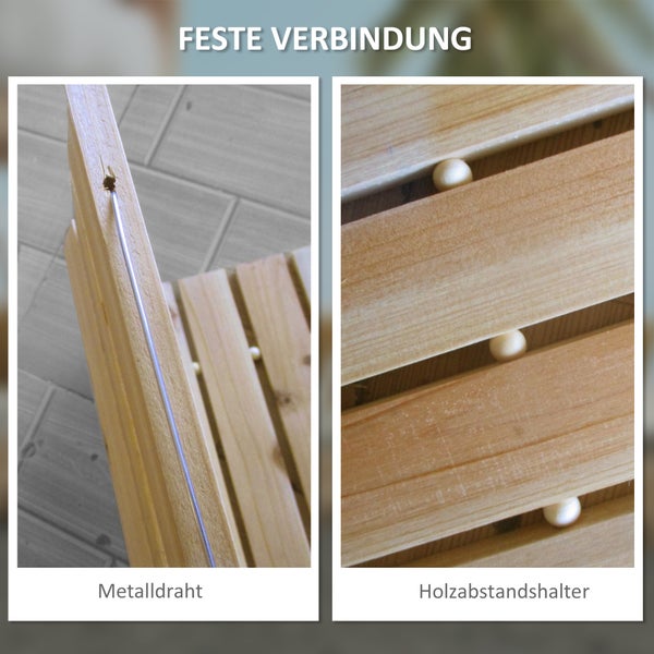 Tannenholzplatte mit hoher Dauerhaftigkeit, Wetterbeständigkeit und einfacher Pflege