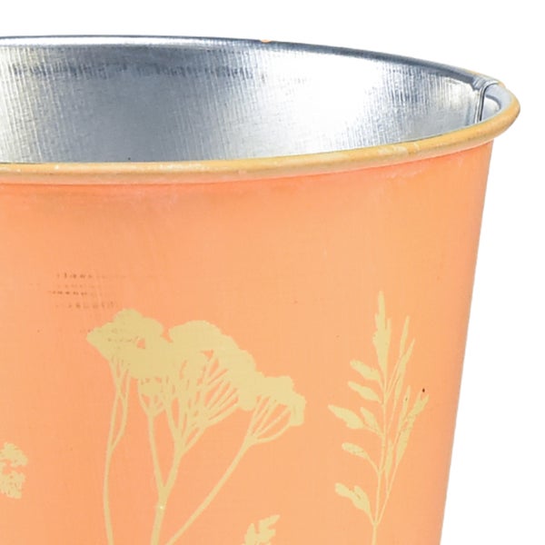 Blumentopf mit Pflanzenmuster