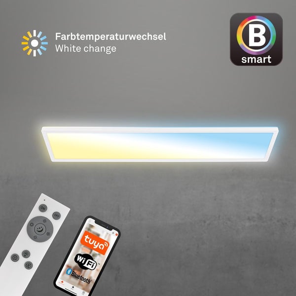 LED Deckenlampe 98cm Deckenleuchte Smart LED Panel Flach Dimmbar Appsteuerung