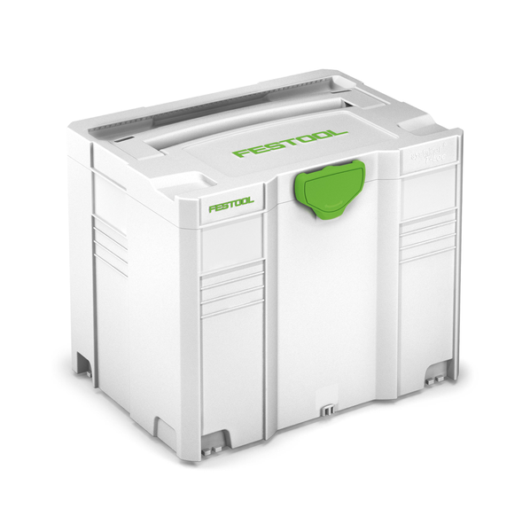 Festool SYSTAINER SYS 4 T-LOC SYS-HWZ Box Werkzeugkoffer ( 497658 ) lichtgrau koppelbar mit Holzeinsatz