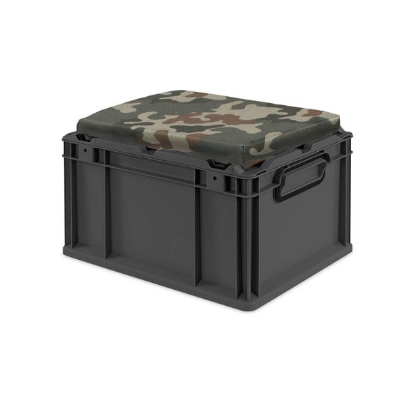Aufbewahrungsbox mit Deckel im Camouflage-Muster