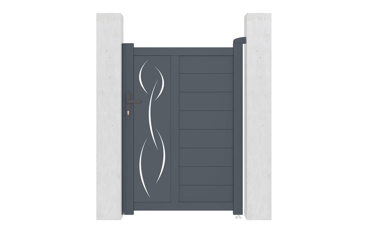 Schiebetor 6m LIFE H.140cm Aluminium + LIFE Tor H140 GRAU