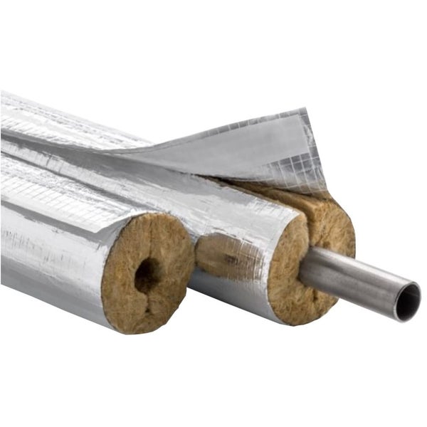 Rohrisolierung, Heizungsrohrisolierung, Steinwolle, 60mm, 40mm, 1m
