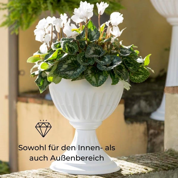 Blumentopf mit Ständer Ø 25 cm Terracotta