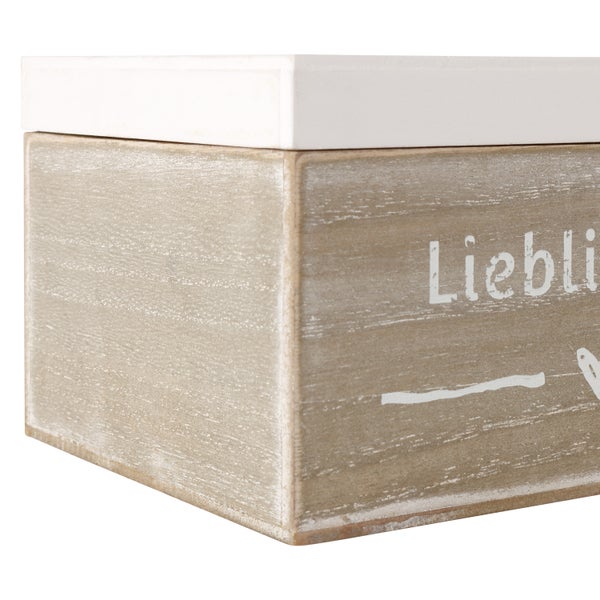Mr. & Mrs. Panda 19 x 12 cm Holzkiste Es gibt so viele... - Weiß
