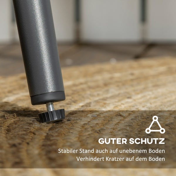 Hocker aus Akazienholz mit Gestell