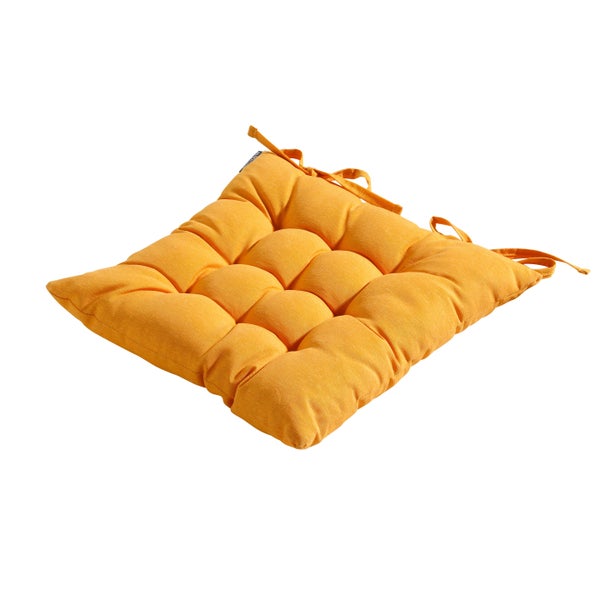 Sitzkissen Tuscany Panama golden glow - Ca. 46x46 cm - 4er-Set