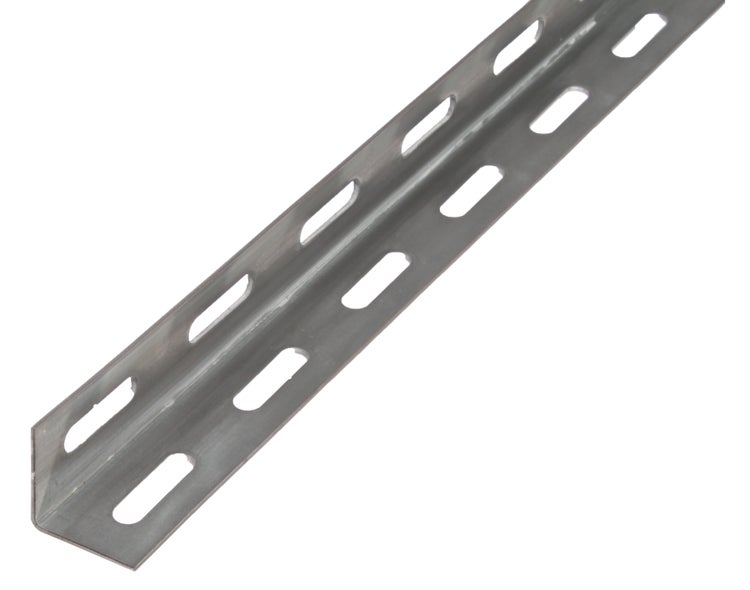 Winkelprofil aus Metall mit Lochung zur Befestigung