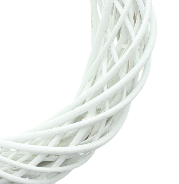 FRANK FLECHTWAREN | Kranz White, WEIDE, Ø 35 x 7 cm