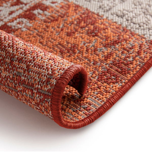 FLOORDIREKT Outdoorteppich - Wetterbeständiger Außenteppich - Cotton - Terra - 80 x 150 cm