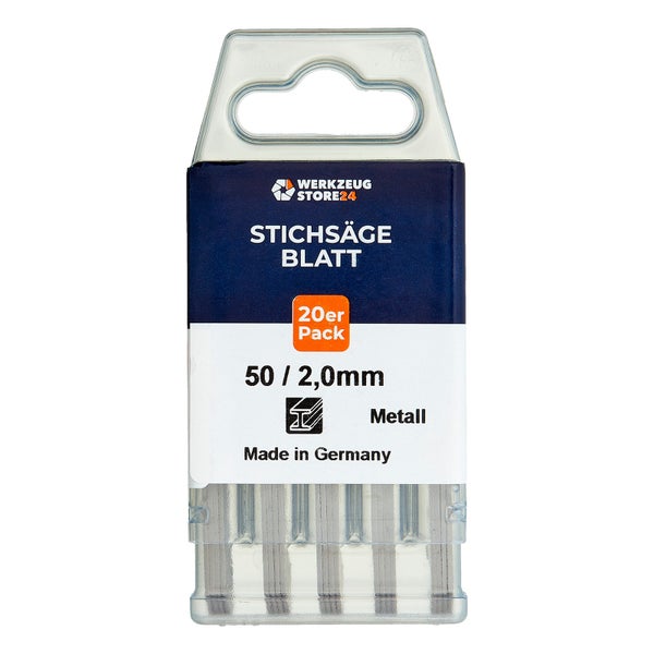 WS24 20x HSS-Stichsägeblatt gefräst/geschränkt GL 75 VL 50 mm gerade - WS24-100026