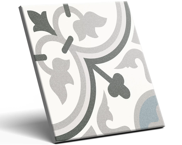 Dekorative Bodenfliese mit Ornamentmuster