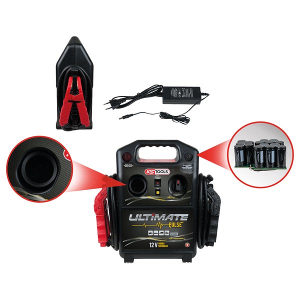 KS Tools Starthilfe Ultimate Pulse 12 Volt 9000 Ampere