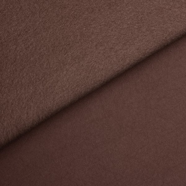 Beautissu Amelie TO Vorhang mit Öse 140x245cm Braun (2tlg)