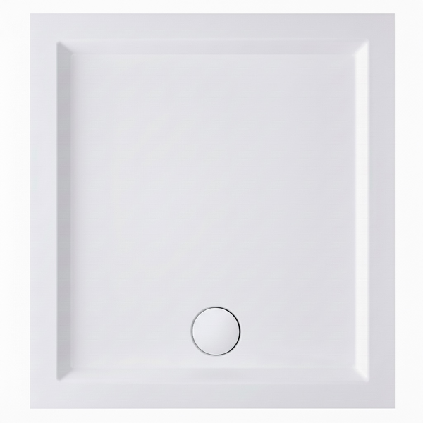 Quadratische Duschwanne mit Ablauf