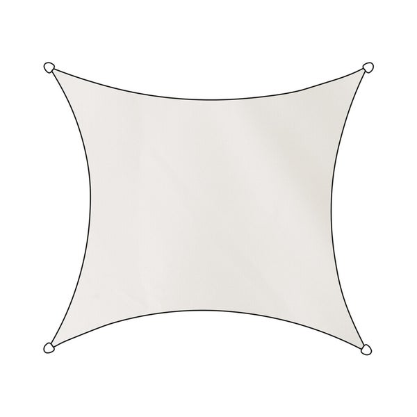 Livin'outdoor sonnensegel Como Polyester quadratisch 5m weiß