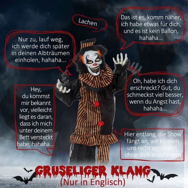 Outsunny Halloween Dekoration, 120L x 20B x 170H cm, Polyester, Mehrfarbig