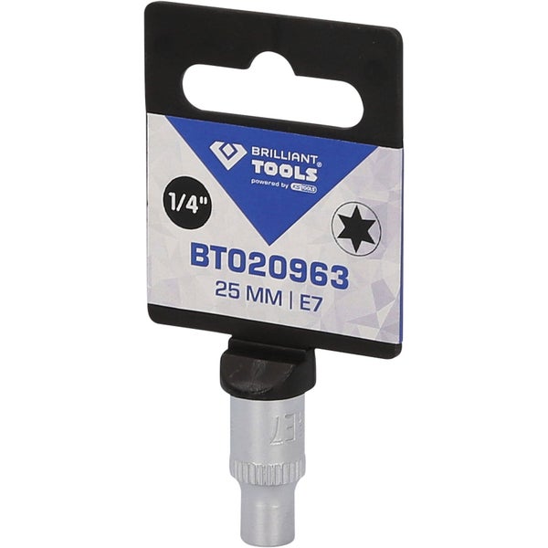 Brilliant Tools Steckschlüssel Einsatz E7, 6,3 mm (1/4 Zoll)
