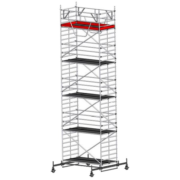 Rollgerüst mit mehreren Plattformen für Arbeiten in der Höhe