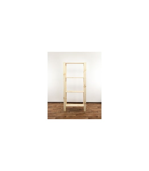 PROREGAL Holzregal Woodland HxBxT 166,4 x 80 x 30 cm Fachlast 120 kg 4 Fachboden Kiefernholz Natur