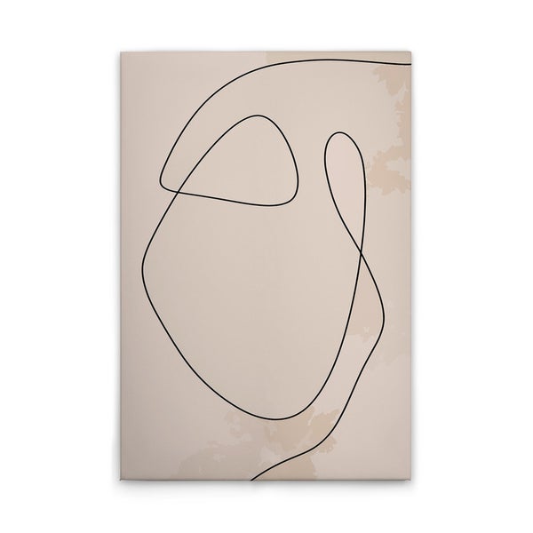 Dekorative Leinwand mit abstrakter Linienkunst für Wandgestaltung