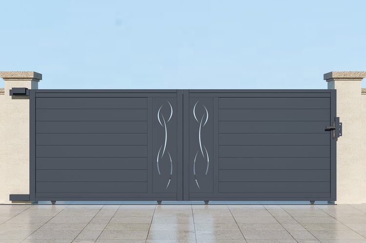 Schiebetor aus Aluminium 3m LIFE 400C140 Grau