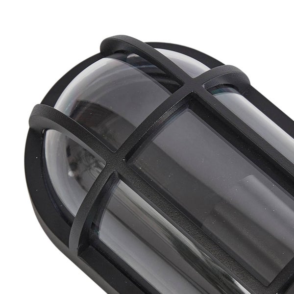 Lucande Wandleuchte außen Serine in Schwarz aus Aluminium (1 flammig, E27) - Außenwandleuchten Wandlampe Led Außenlampe Outdoor für Außenwand/Hauswand Haus Terrasse & Balkon