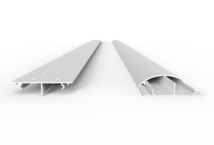 CILSON WDK5012W Art.-Nr. 6800520 Kabelkanal 50 x 12 mm x 2.000 mm - Trittfest, Bodenbelochung, weiß RAL 9010