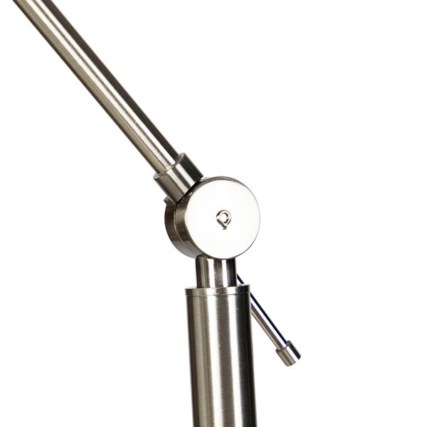 Detail einer verstellbaren Metallleuchte