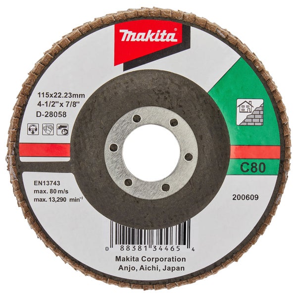 Makita Schleifmopteller, 115x22.23 Millimeter