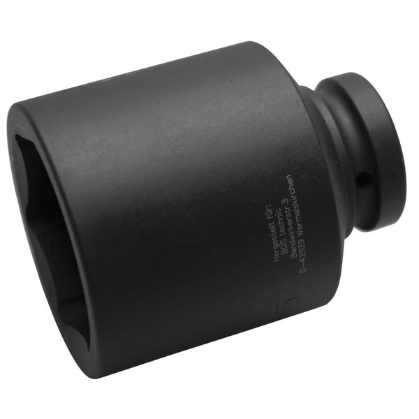 BGS Kraft-Steckschlüssel-Einsatz Sechskant tief Antrieb Innenvierkant 25 mm (1) SW 65 mm - 5500-65