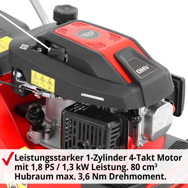 Detailansicht eines Einzylinder Viertakt Motors