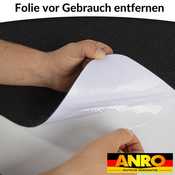 Stufenmatte Stufenschutz NEMESIS Treppenschutz Treppenmatte einfarbig selbsthaftend Schwarz 20x75cm