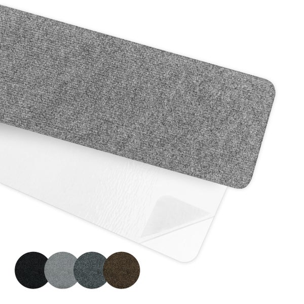 Rechteckige Stufenmatte aus textilem Material für Treppen